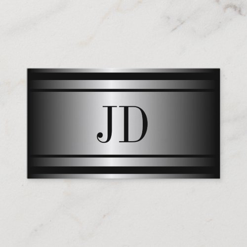 Architect Silver Metal Metallic Business Cards