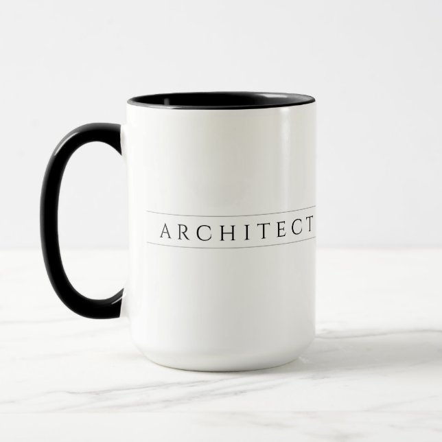 ARCHITECT Tall Black Combo Mug  (Left)