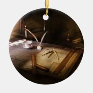 Architect - The drafting table Ceramic Ornament