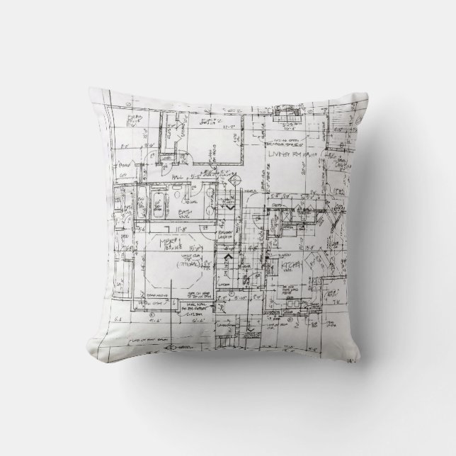 Architect Throw Pillow (Front)