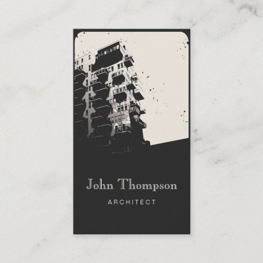 Customizable Architect Vintage Business Card