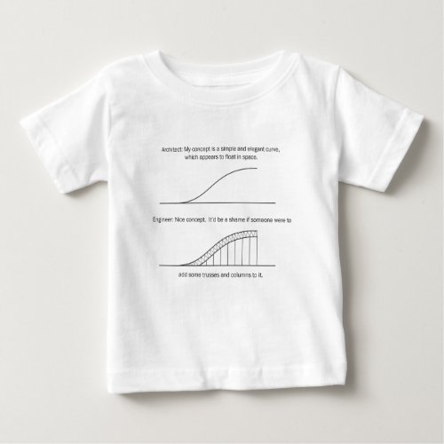 Architect vs Engineer Baby T_Shirt