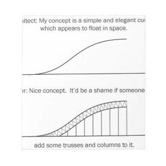 Architect vs Engineer Notepad