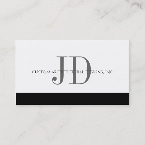 Architect White/White - Available Letterhead - Business Cards