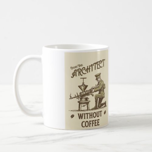 Architect without coffee coffee mug