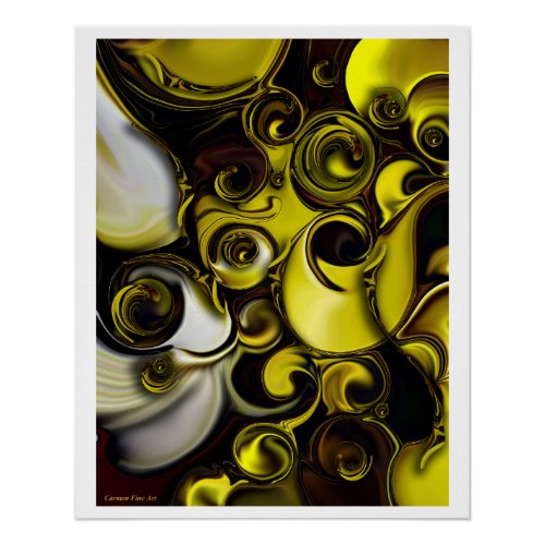 Architectonic Morphism Glossy Poster 