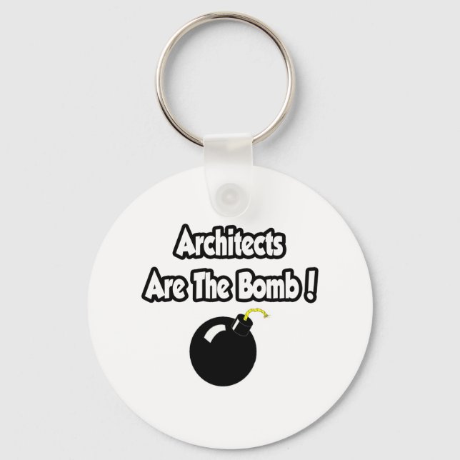 Architects Are The Bomb! Keychain (Front)