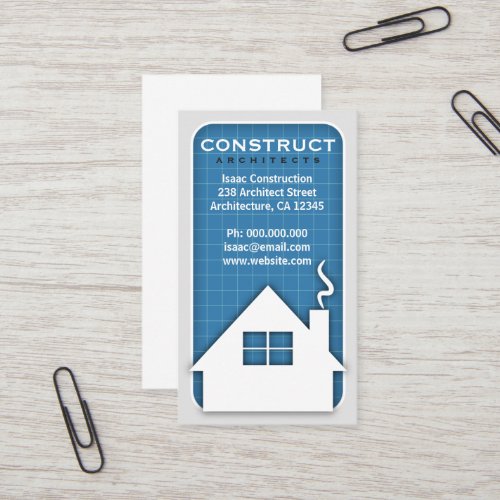 Architects Blueprint  Professional Business Cards