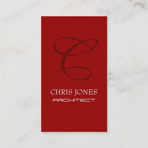 Customizable Architects Business Card