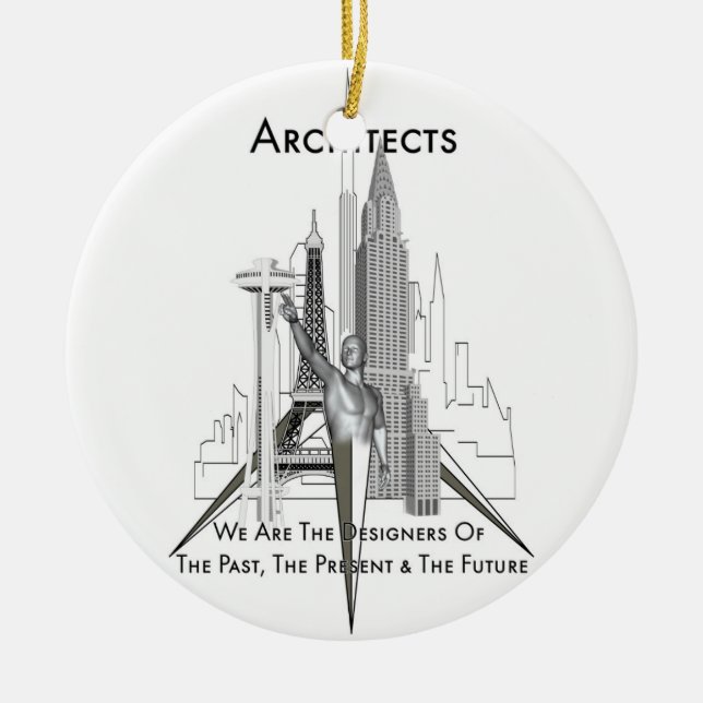 Architects Ceramic Ornament (Front)