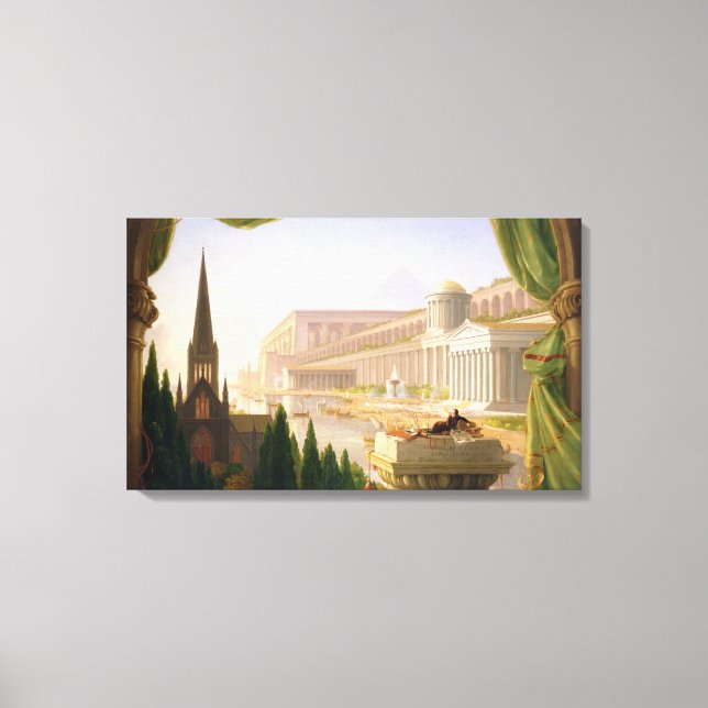 Architect's Dream (by Thomas Cole) Canvas Print (Front)