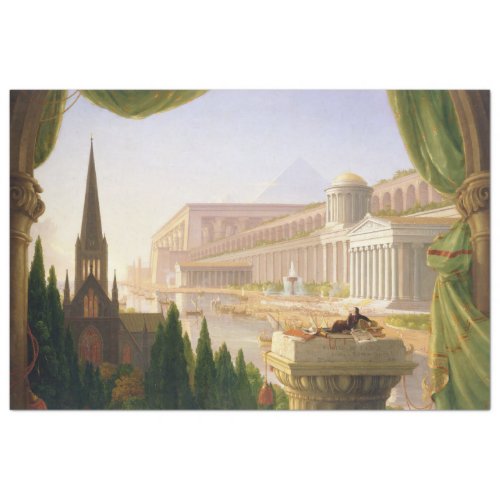 Architects Dream by Thomas Cole Tissue Paper