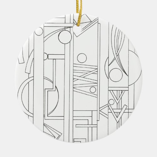 Architects Dream_Modern Bauhaus Geometric Art Ceramic Ornament