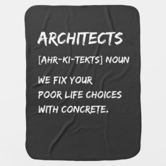 Architects Fix Bad Choices With Concrete Tee Baby Blanket