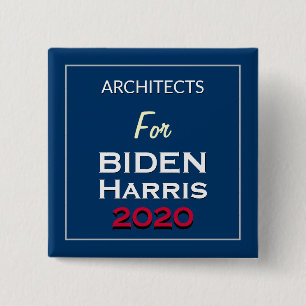 Architects For BIDEN HARRIS Square Campaign Button