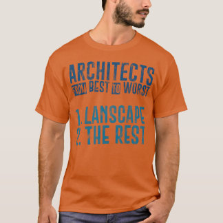 Architects From Besto Worst 1 Landscape funny T-Shirt