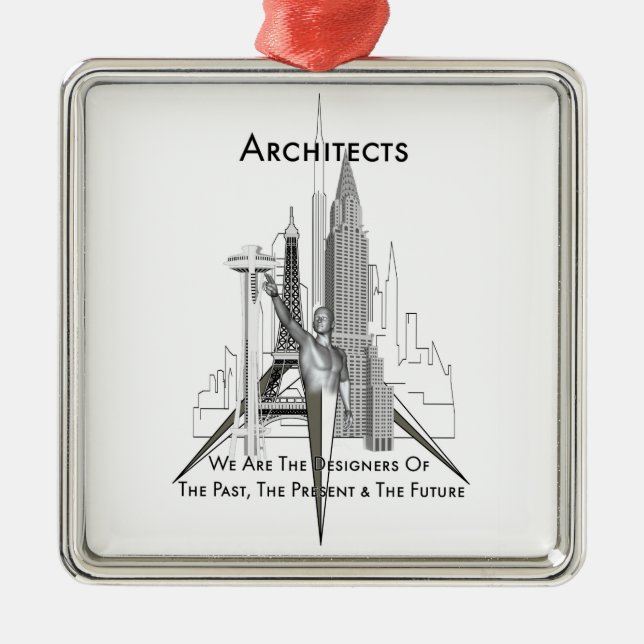 Architects Metal Ornament (Front)