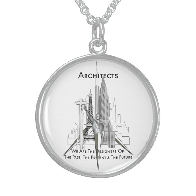 Architects Sterling Silver Necklace (Front)