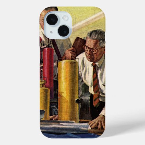 Architects Working in an Office Vintage Business iPhone 15 Case