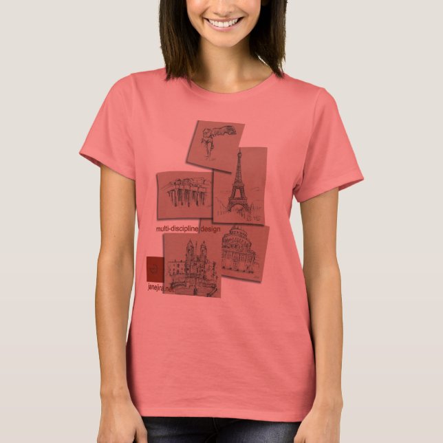 Architectual Quick Sketches T-Shirt (Front)