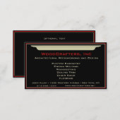 Architectural and Custom Carpentry Business Card (Front/Back)