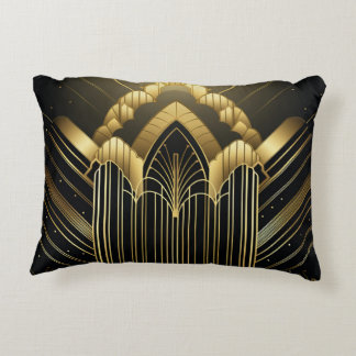 Architectural Art Deco Accent Pillow