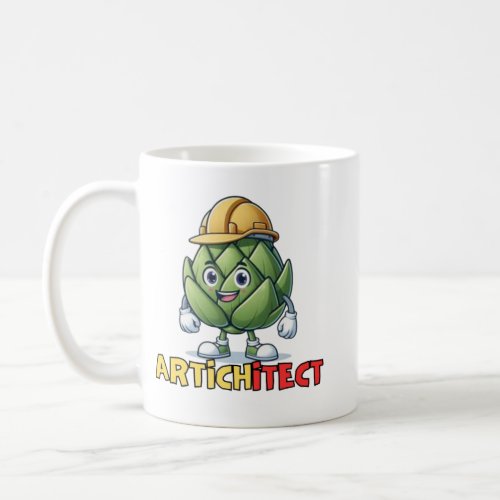 Architectural artichoke coffee mug