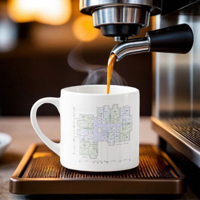 Architectural Blueprint  Espresso Cup (Creator Uploaded)