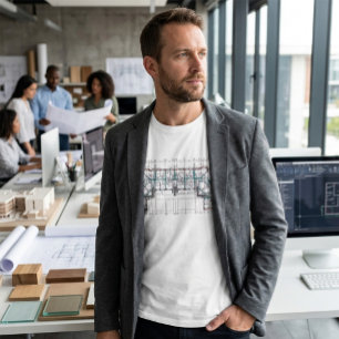 Architectural Blueprint Plan T-Shirt