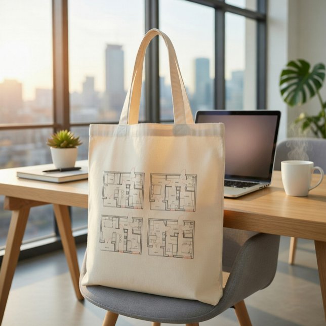 Architectural Blueprint Tote Bag  (Creator Uploaded)