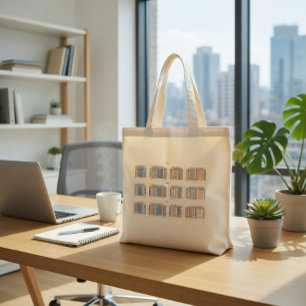 Architectural Blueprint Tote Bag 