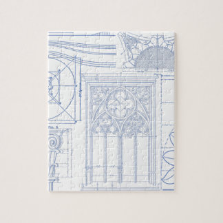 Architectural Blueprints Jigsaw Puzzle