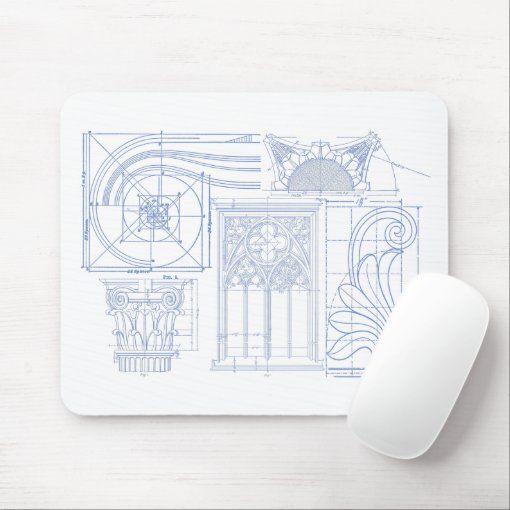 Architectural Blueprints Mouse Pad Zazzle