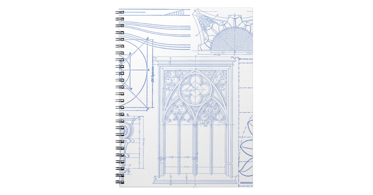 Architectural Blueprints Notebook Zazzle
