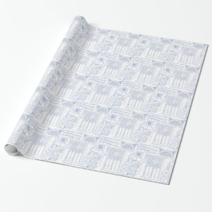 Architectural Blueprints Wrapping Paper