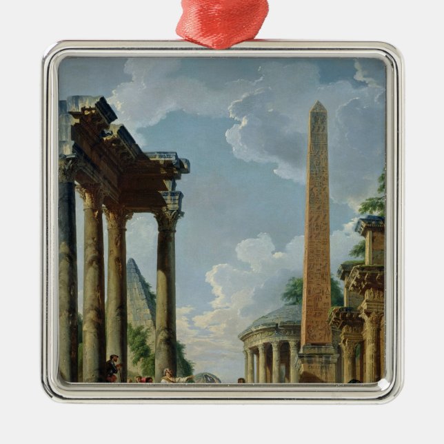 Architectural Capriccio with a Preacher Metal Ornament (Front)