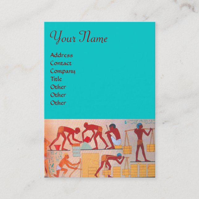 ARCHITECTURAL CONSTRUCTION red yellow blue Business Card (Front)