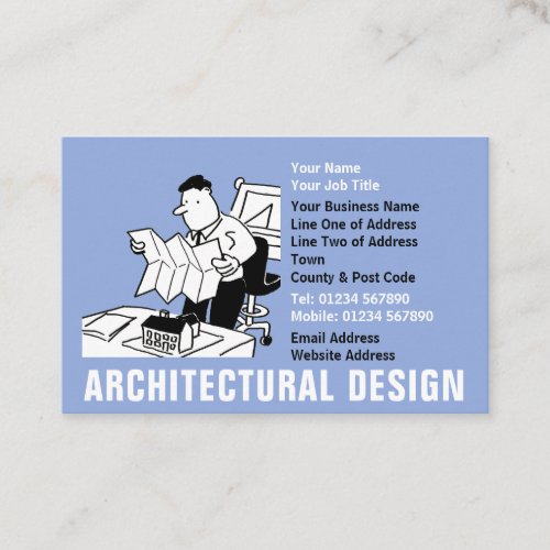 Architectural Design Cartoon Business Card
