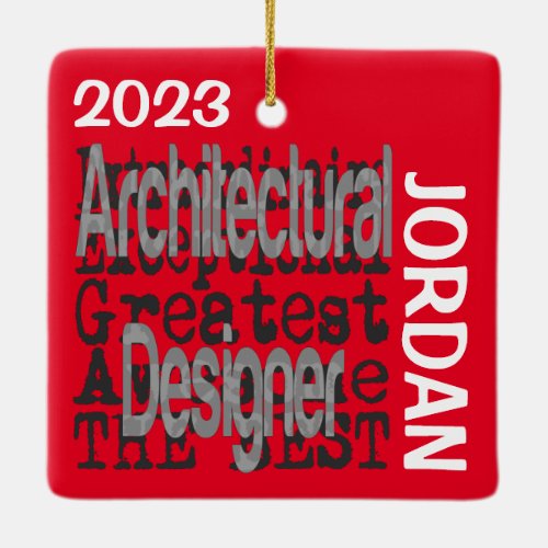 Architectural Designer Extraordinaire CUSTOM Ceramic Ornament