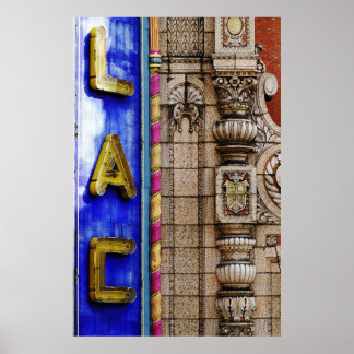 Architectural Detail: Palace Theater Marquee Poster