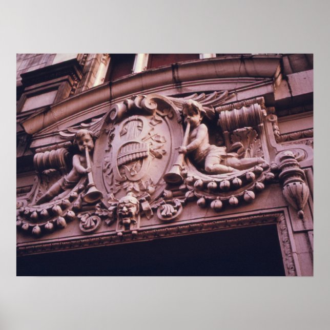 Architectural Detail Theatre, Brooklyn, Vintage Poster (Front)