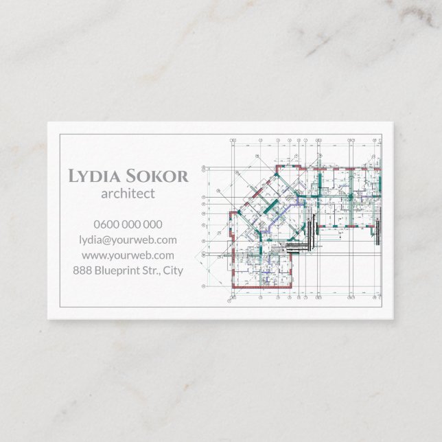 Architectural Drawing Business Card (Front)