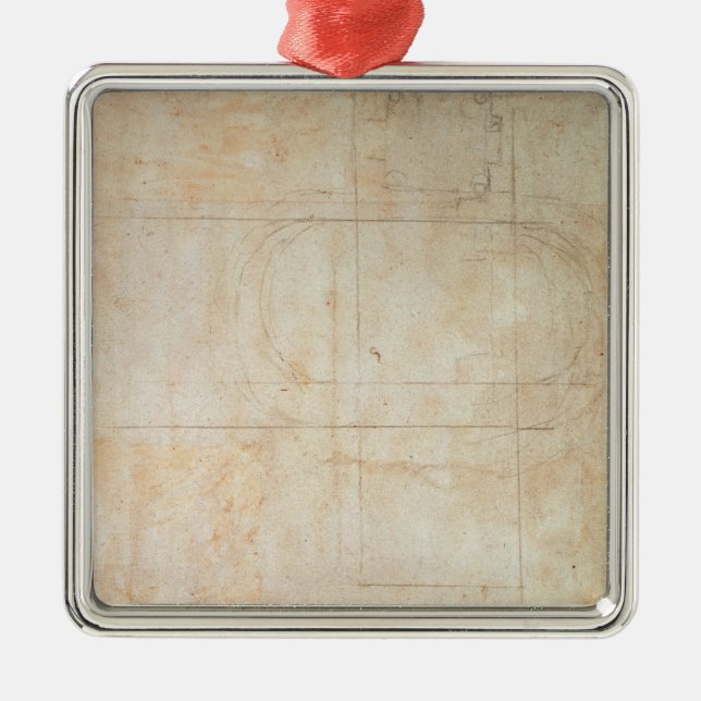 Architectural Drawing Metal Ornament (Front)