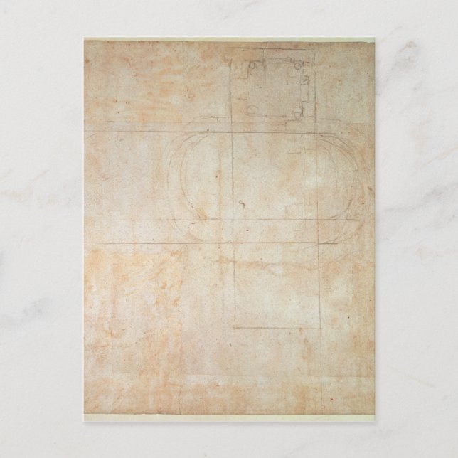 Architectural Drawing Postcard (Front)