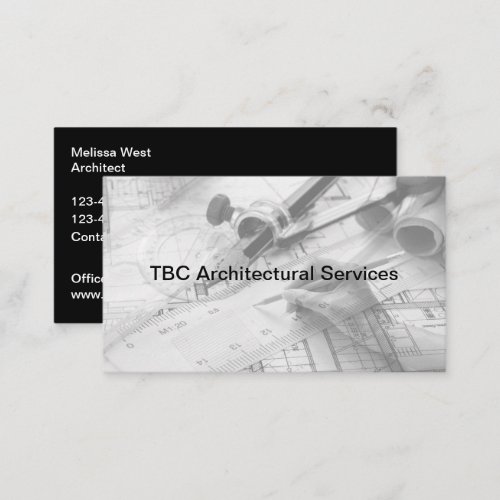 Architectural Engineer Modern Business Cards