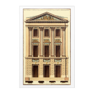 Architectural Facade by Jean Deneufforge Acrylic Print