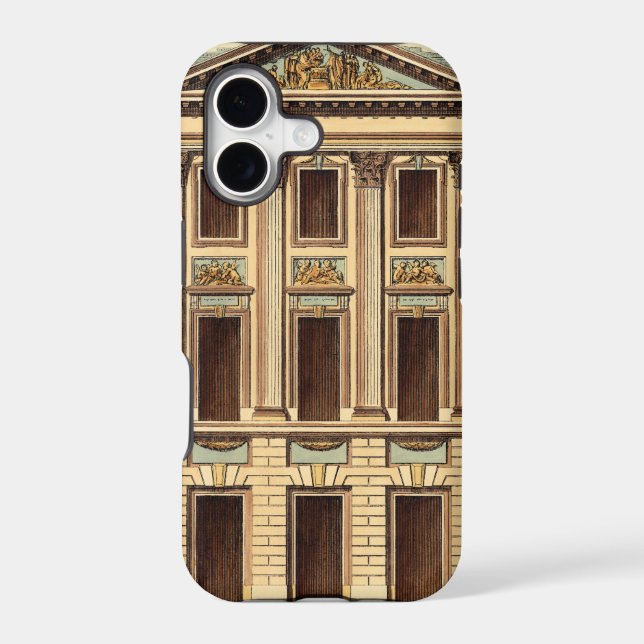 Architectural Facade by Jean Deneufforge Iphone Case (Back)