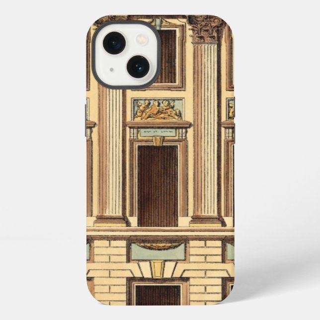 Architectural Facade by Jean Deneufforge Iphone Case (Back)