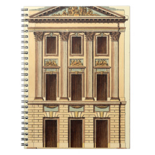 Architectural Facade by Jean Deneufforge Notebook
