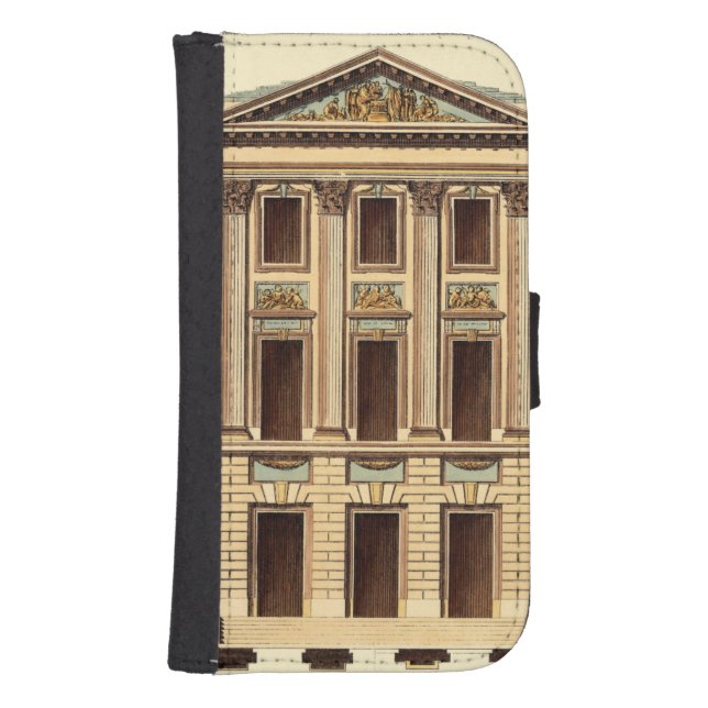 Architectural Facade by Jean Deneufforge Samsung Galaxy Wallet Case (Front)